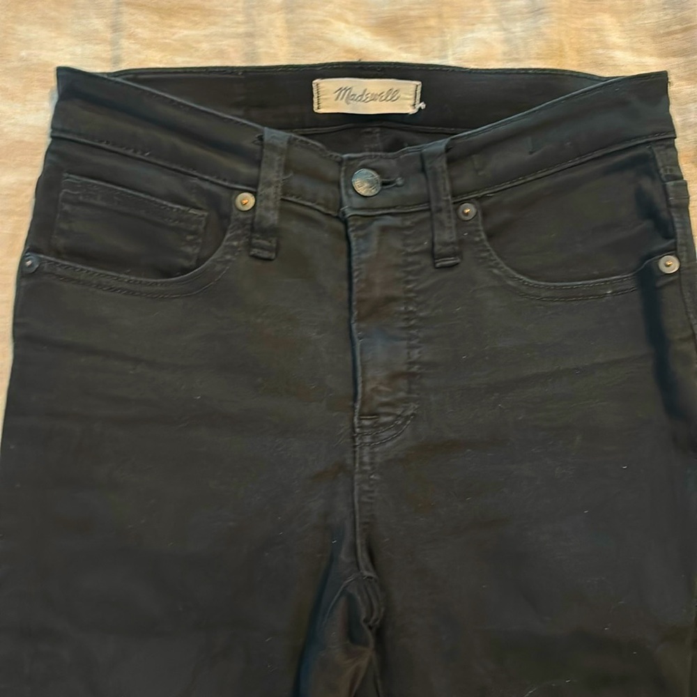 Madewell 9” High Rise Black Jeans